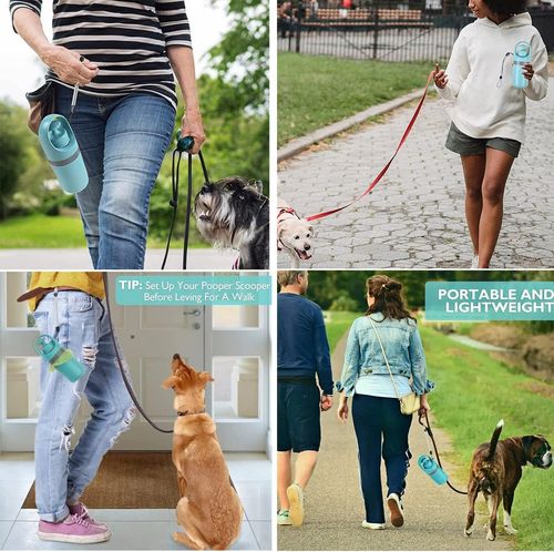 Dog Pooper Scooper Small Portable with Bags, Handheld Cat Pet Pooper Scooper Guinea Pigs Poop Scoop Grabber Collector Waste Dirt Pickup for Grass Garden Walks Travel