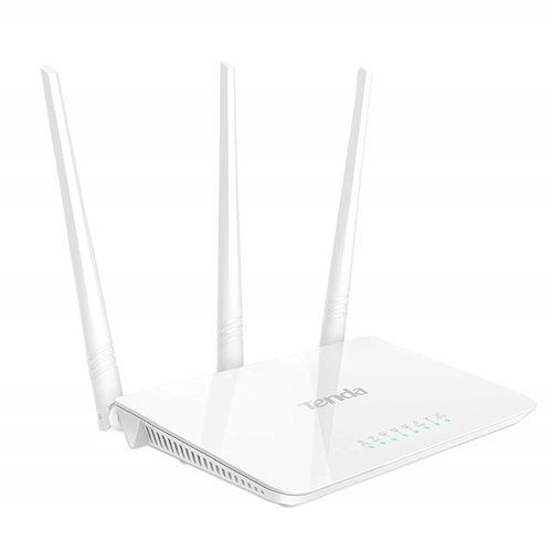 Tenda F3 300Mbps Wireless Router with 3 External Antennas – White