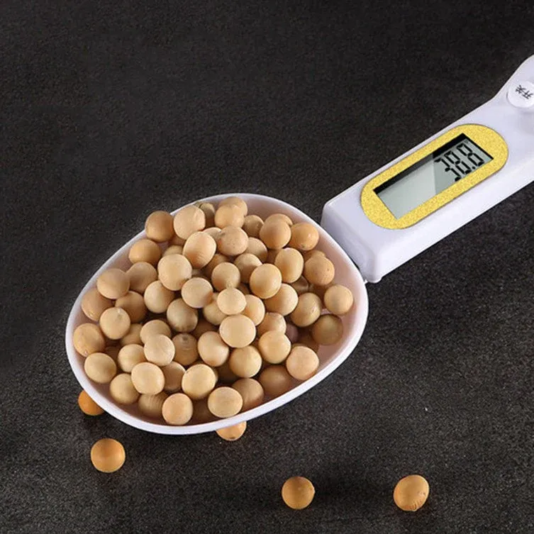 Electronic Spoon Scale Measuring Spoon, with LCD Display, High Accuracy & Detachable Design, for Solid and Liquid Ingredients