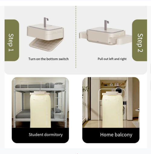 Fully Automatic Ironing and Folding Dryer, Internal Pressure Steam Care, Vertical Dryer, Household Dryer, 360° Hot Air Drying
