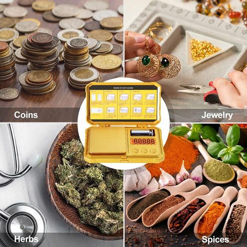 Fuzion Gram Scale 200g-0.01g, Jewelry Scales Digital Weight Grams and Ounces, Digital Pocket Herb Scale with 6 Modes, Tare for Herbs, Jewelry, Small(50g Weight & Battery Included)
