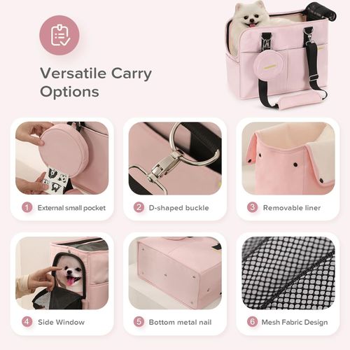 Pet Bag Korean Summer Portable Dog Bag Pink