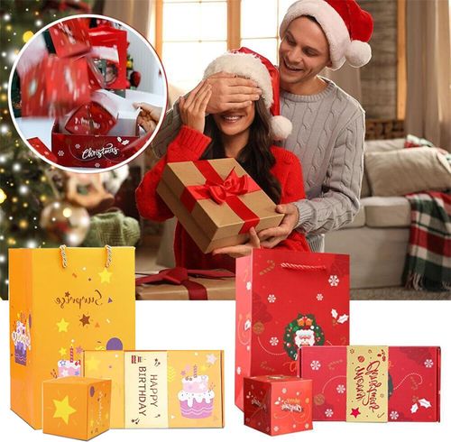 Dxiocli Pop Up Surprise Gift Box with 3D Birthday Card - Explosion Cash Gift Box for Women, Men, Girls, Boys
