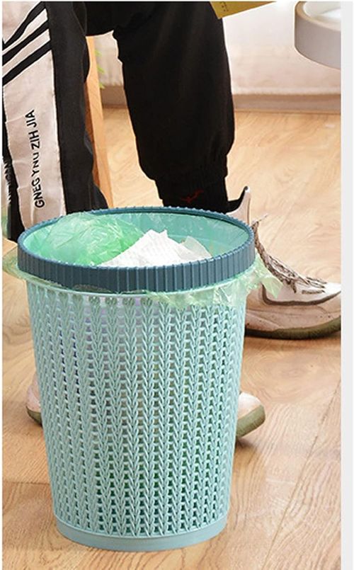 Currently unavailable. We don't know when or if this item will be back in stock.  Delivering to Los Angeles 90017 - Update location Add to List  Click to see full view         Ask Rufus  Is it easy to empty?   Can it be used in a car?   Does it have a lid?   Ask something else Trashcan Trash Can, Round Hollow Waste Paper Basket, Trash Can, Trash Storage Bedroom, Room Guest, Hall Trash Can (23cm*29cm High) (Size : Medium)
