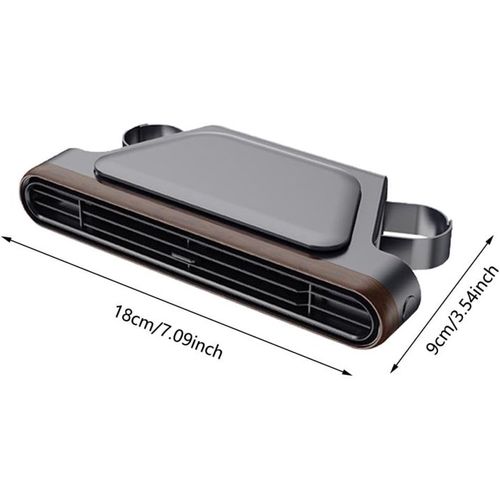 New Car Rear-Seat Cooling Fan with Built-in Fragrance — A Mini, Portable USB Fan for the Backseat (Also Suitable for Office Environments). Features 3 Adjustable Wind Speeds and is Compatible with All Vehicle Types (Sedans, SUVs, Vans, RVs, Trucks, etc.).
