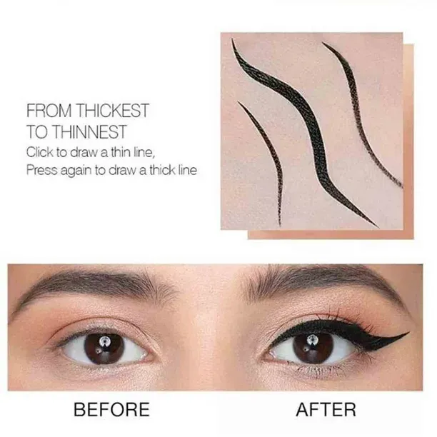 Hot6sl Black Quick-Drying Eyeliners 2 Ml