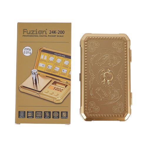 Fuzion Gram Scale 200g-0.01g, Jewelry Scales Digital Weight Grams and Ounces, Digital Pocket Herb Scale with 6 Modes, Tare for Herbs, Jewelry, Small(50g Weight & Battery Included)