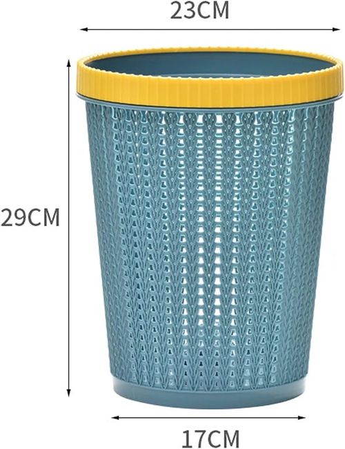Currently unavailable. We don't know when or if this item will be back in stock.  Delivering to Los Angeles 90017 - Update location Add to List  Click to see full view         Ask Rufus  Is it easy to empty?   Can it be used in a car?   Does it have a lid?   Ask something else Trashcan Trash Can, Round Hollow Waste Paper Basket, Trash Can, Trash Storage Bedroom, Room Guest, Hall Trash Can (23cm*29cm High) (Size : Medium)