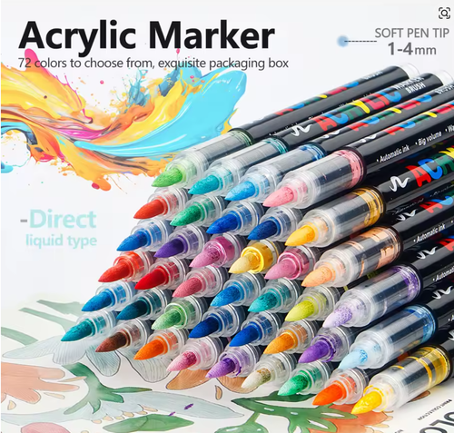 Marcador automático de sistema de control de tinta de 48 colores para pintura rupestre, madera, tela, huevos, regalos de Navidad y Pascua
