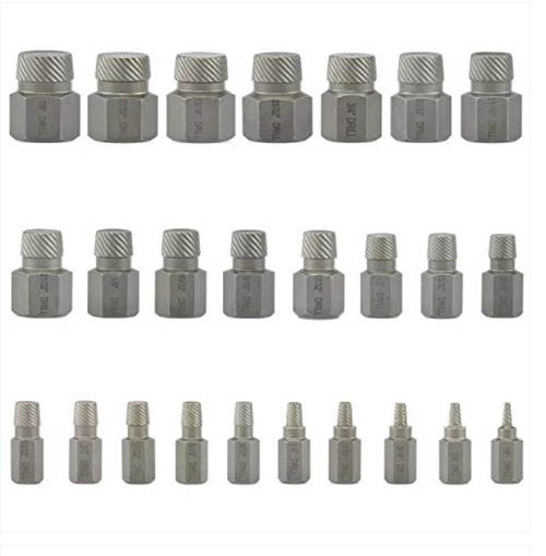 Snap-on 25-Piece Hexagonal Head Multi Spline Screw Extractor Set REX25B