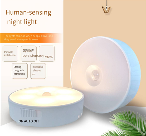 Rechargeable Indoor Motion Sensor Light | LED Night Light for Bedrooms, Stairs, & More