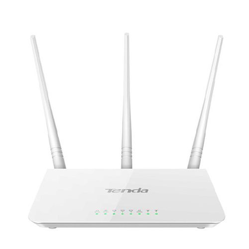 Tenda F3 300Mbps Wireless Router with 3 External Antennas – White