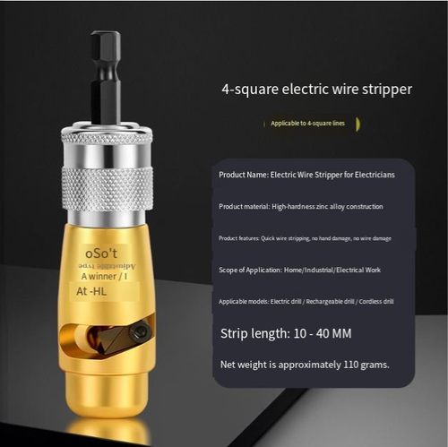 Multi-function Electric Wire Stripper Tool Kit for Electricians Quick Efficient Wire Stripping Durable Construction for Soft Hard Complete Set