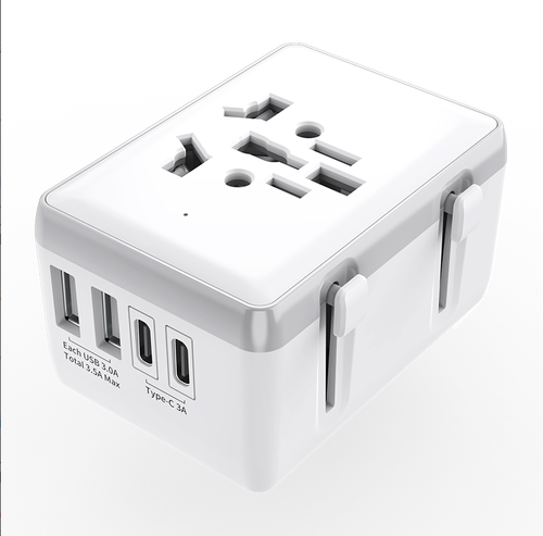 Multi-Function Conversion Socket GaN Fast Charging Global Travel Plug Converter with Fuse