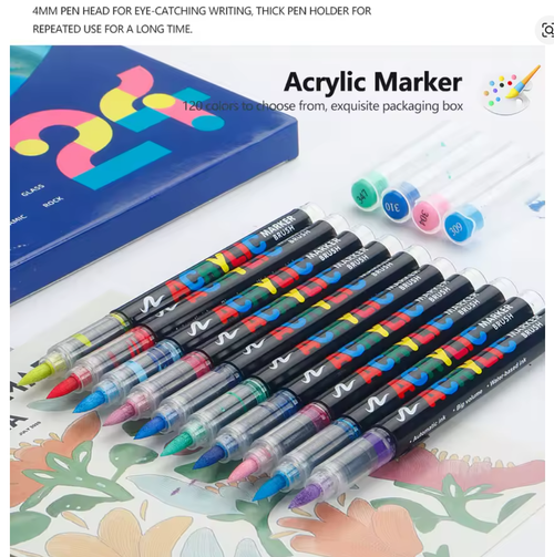 Marcador automático de sistema de control de tinta de 48 colores para pintura rupestre, madera, tela, huevos, regalos de Navidad y Pascua