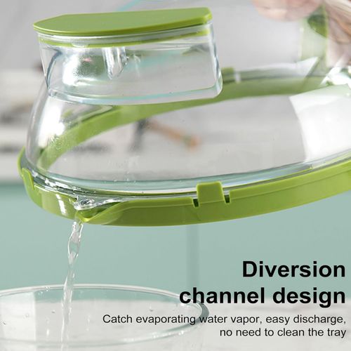 Microwave Cover with Water Steamer, Microwave Splatter Cover, 10 Inch Clear Microwave Cover for Food, Microwave Food Cover with Handle, Food Cover for Microwave Oven, Kitchen Gadgets Accessories White