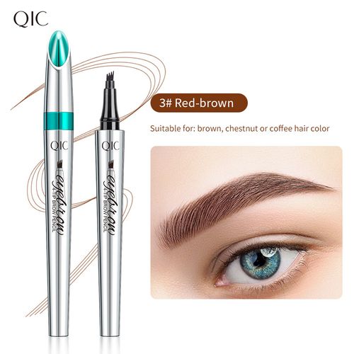 Eyebrow Pencil Eyebrow Microblading Pen - Eye Makeup Eyebrow Pen Micro 4 Point Brow Pen Lift & Snatch Eyebrow Microblading Pen Long-Lasting Waterproof Natural Eyebrow Hair