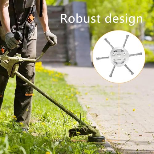 Intellectp Trimmer, Universal Steel Wire Trimmer Head, Indestructible Trimmer Head, Steel Wire Cutter Trimmer Head, 6 Inch Steel Wire Weed Eater Blade, Unbreakable Wired Trimmer Blade