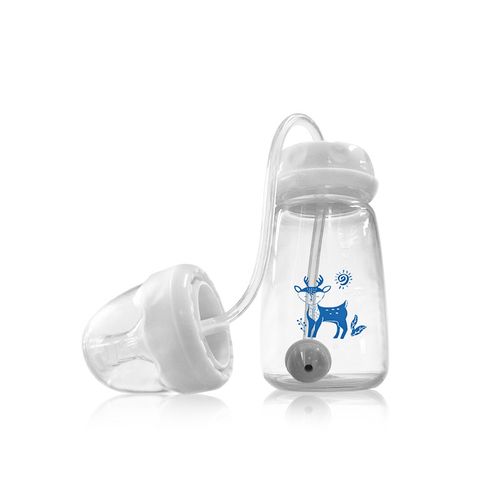 Standard Neck Hands Free Baby Feeding Bottle  OEM Food Grade Soft Silicone PP Infant Drinking Cup Baby Bottle