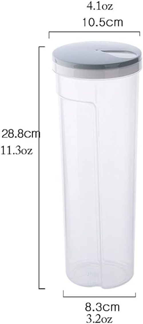 kitchen jars 2L Tall Clear Spaghetti Pasta Storage Container With Adjustable Lid Plastic Kitchen Food Storage Jar Kitchen Storage Containers Useful Container Set