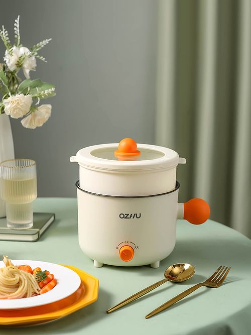 Portable Electric Pot 1.8L with Green Ball Handle for Cookin