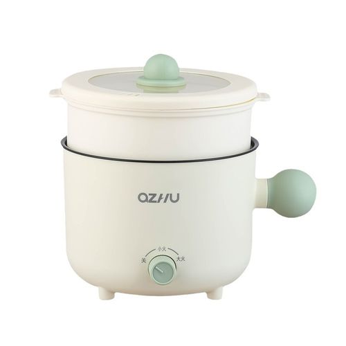 Portable Electric Pot 1.8L with Green Ball Handle for Cookin