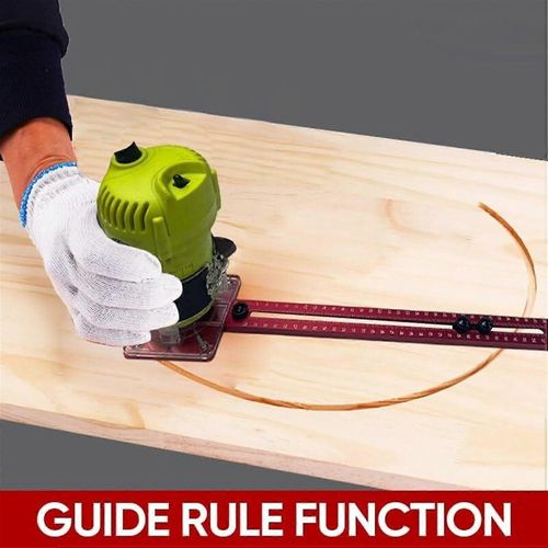 4 in 1 Router Groove Holder Adjustable Cabinet Template Tool Aluminum Insert Plate fo