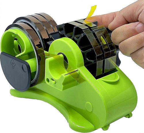 Multi-roll Semi-automatic Desk Tape Dispenser - Cut Multiple