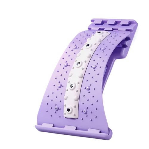 Lumbar Support Board 4 Level Adjustable Back Stretcher for Pain Relief for Spine Decompression, Home Back Massage  Chiropractor Cracker Board