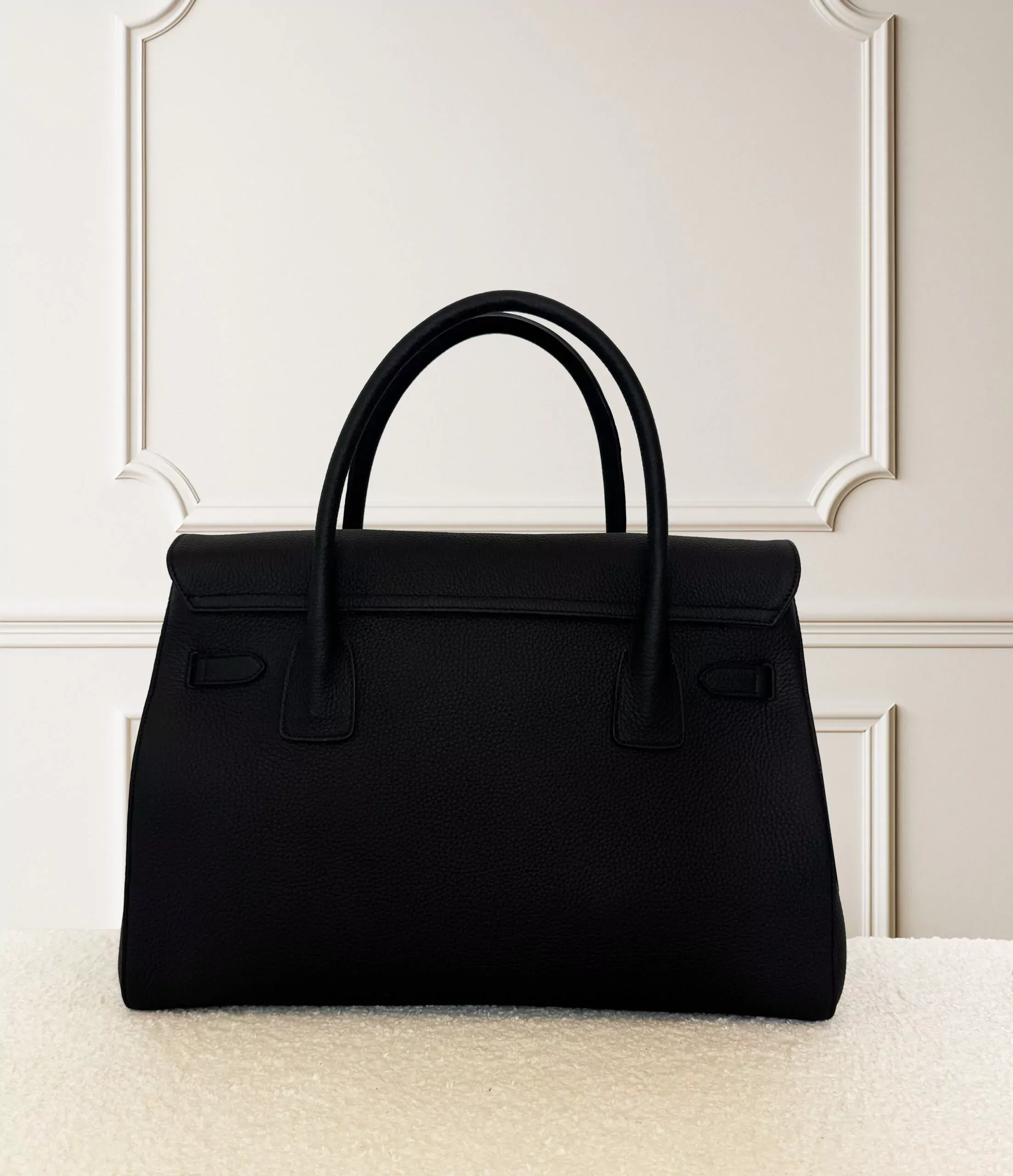 BELLECOUR 617 LOLO NOIR Black grained leather