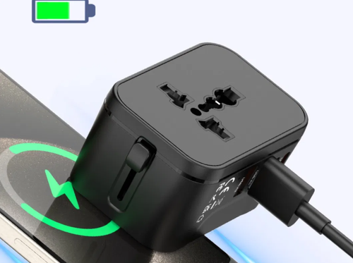 Multi-Function Conversion Socket GaN Fast Charging Global Travel Plug Converter with Fuse