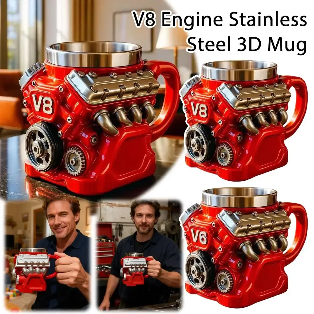 V8 V6 Engine Model Coffee Mug
