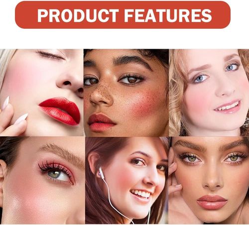 Liquid Blush, Matte Liquid Blush, Liquid Blush Beauty Wall Soft Cream Blush Makeup, Breathable Natural Look (Rose)