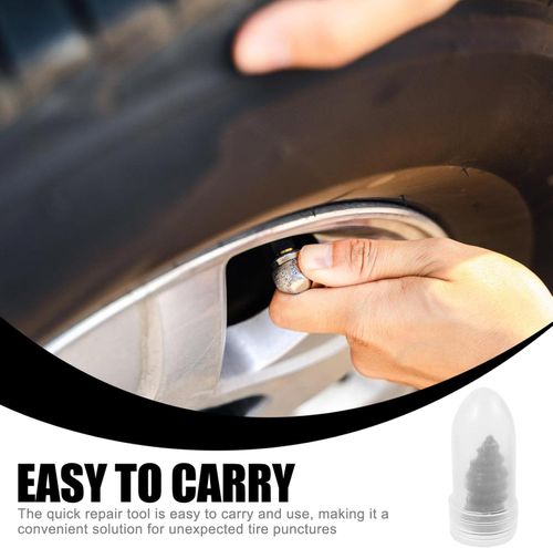 Milisten 1 Set Tire Screw Nail for Tire Repair Soft Rubber Mushroom Plug Easy to Use