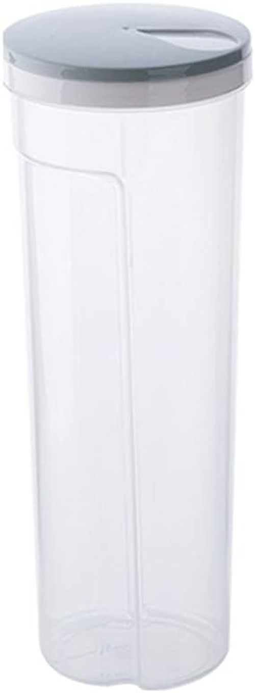 kitchen jars 2L Tall Clear Spaghetti Pasta Storage Container With Adjustable Lid Plastic Kitchen Food Storage Jar Kitchen Storage Containers Useful Container Set