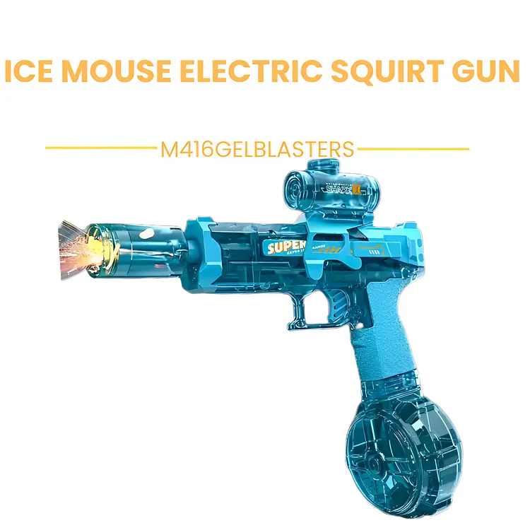 Firelight Ice Mouse Electric Water Gun – Powerful Rechargeable Blaster with Flash Effects