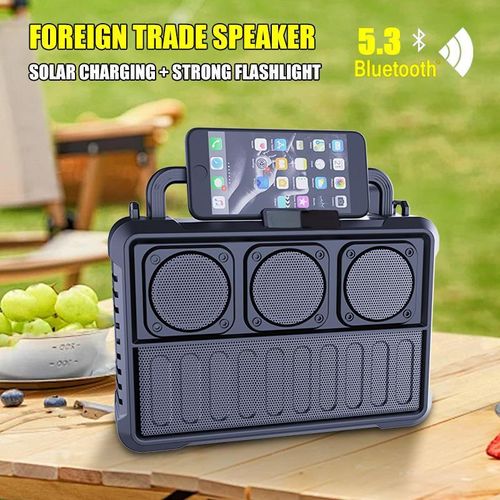 Professional Outdoor Portable LED Solar-Powered Speaker