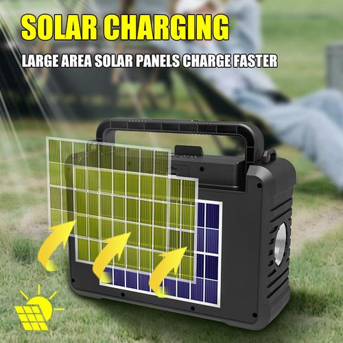 Professional Outdoor Portable LED Solar-Powered Speaker