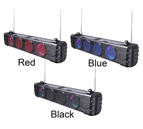 Multi-functional solar-powered speaker