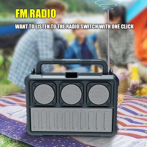 Professional Outdoor Portable LED Solar-Powered Speaker