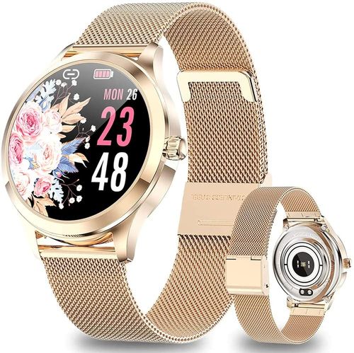 Smart Watch for Women, 1.3" LED Always On Display Elegant Fitness Watch, 6.8mm Slim Minimalist High-End Smart Watch Sports Watch, 30+ Days Extra Long Battery, Fashion Gifts for Men and Women