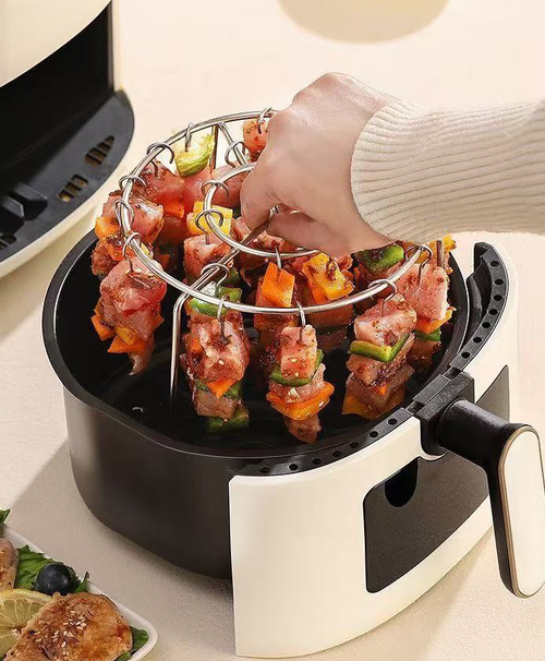 Stainless Steel Round Oven Grill with Skewer