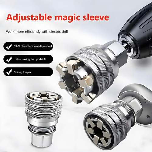 Adjustable universal socket wrench(two packs)