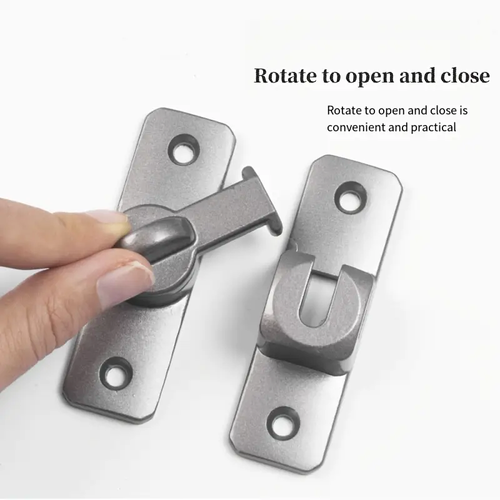 Punch-free thickened universal buckle bathroom simple antique anti-lock buckle zinc alloy door buckle stainless steel anti-theft buckle