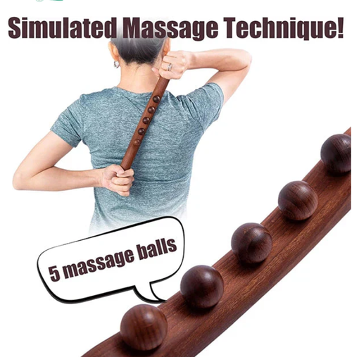 💥Wooden lymphatic massage stick