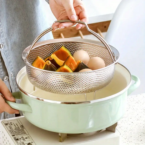 Steaming rack universal steamer universal steaming tray round steaming rack(Pack of two)