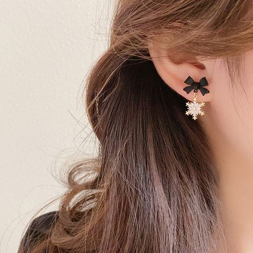 ❄Bow Snow Earrings