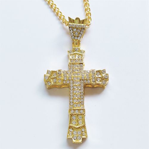 Fashion Pendant man Hip Hop Cross Necklace