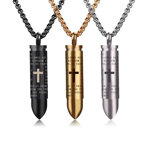 Hip Hop Bullet Necklace (opens to hold perfume or ashes)