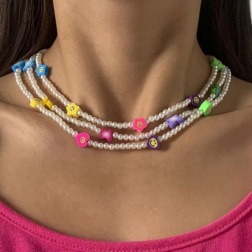 🔥Pearl Beach Soft Ceramic Collarbone Necklace